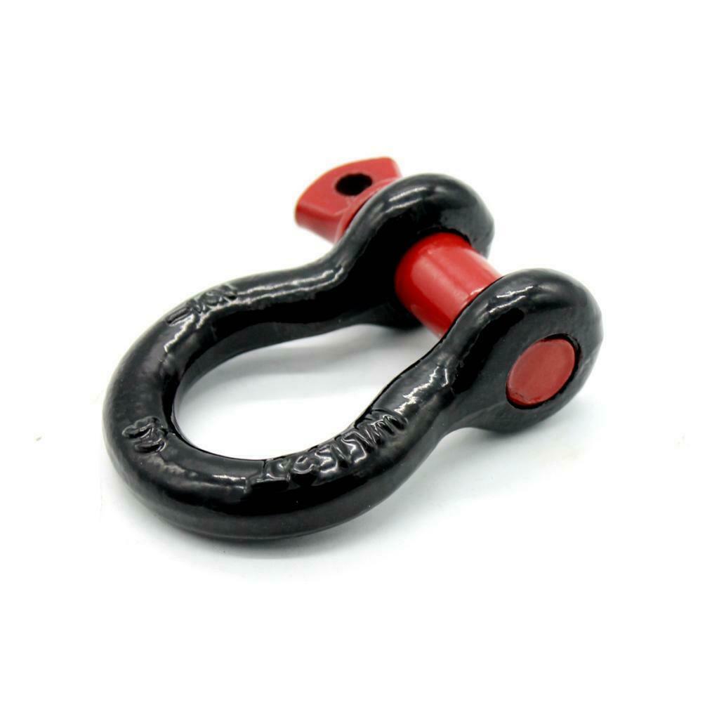 High Quality 3/4''   Tow Trailer Hook Red Black Bow Shackle Clevis D-Rings