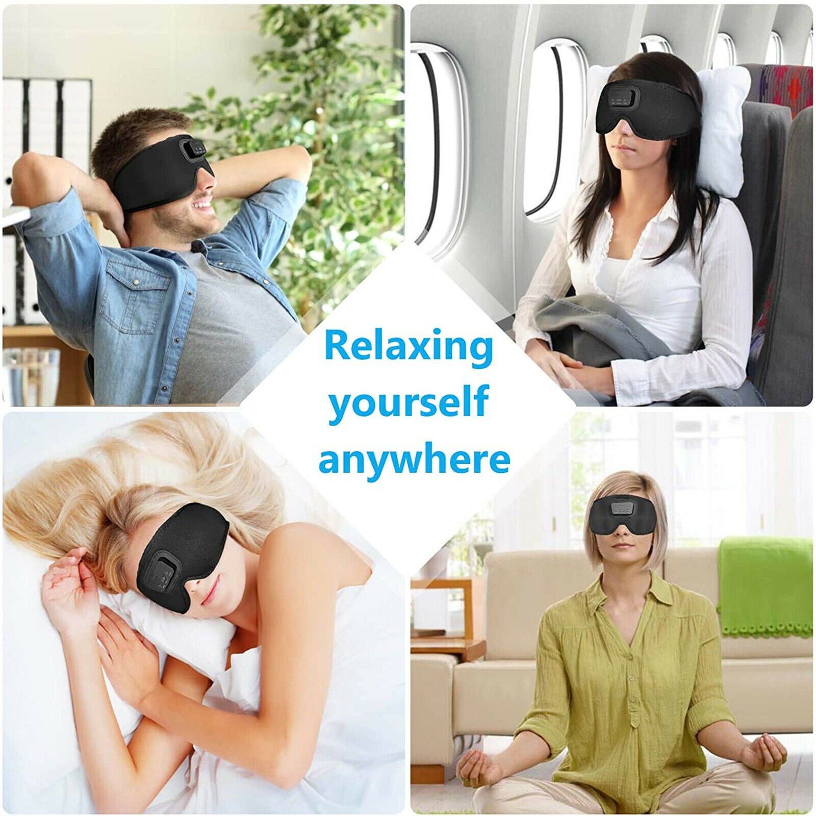 Sleep Headphones Timed Shutdown Washable Handsfree for Napping Kids Adults