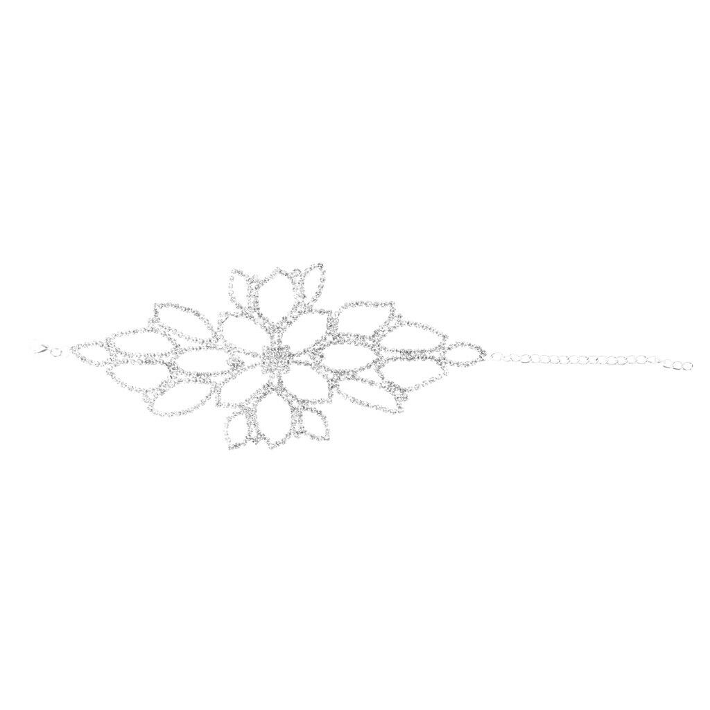 Lady Bridal Rhinestone Crystal Arm Armlet Bracelet Bangle Women Girl Patry
