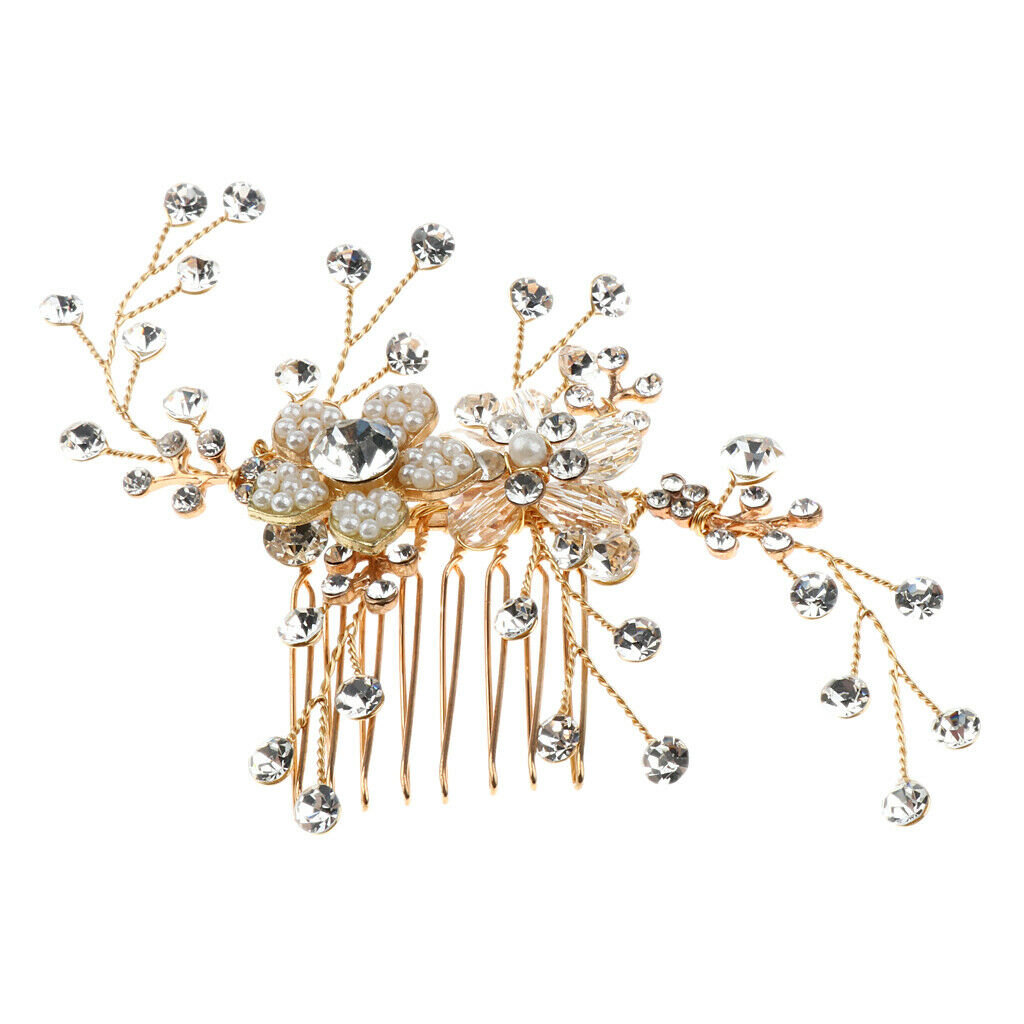 Bridal Hair Accessories Hair Comb with Crystal Rhinestone For Wedding Party