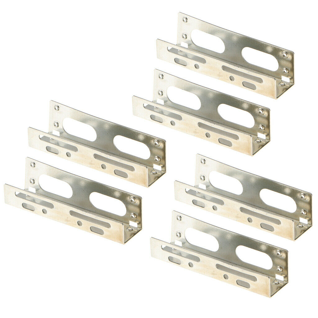 3Pcs 3.5" to 5.25" Bay Hard Disk Drive HDD Mounting Bracket for PC