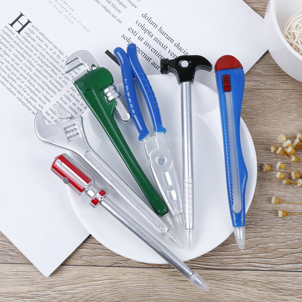 6Pcs Novelty tool pens set for school office student supplies gift kid to.l8