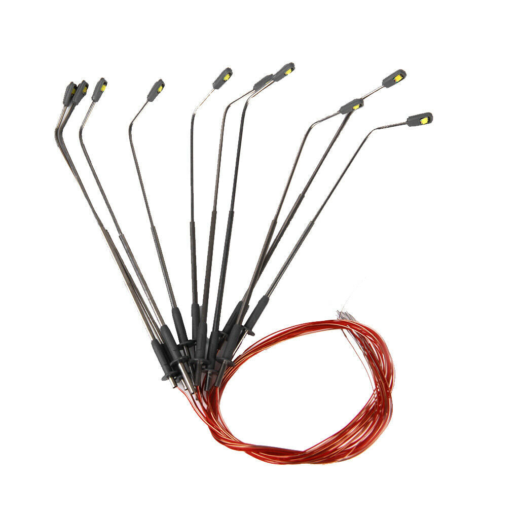 10PCS 3V LED Lights Street Lamp Railways SCENERY DIORAMAS Accessory 1:150