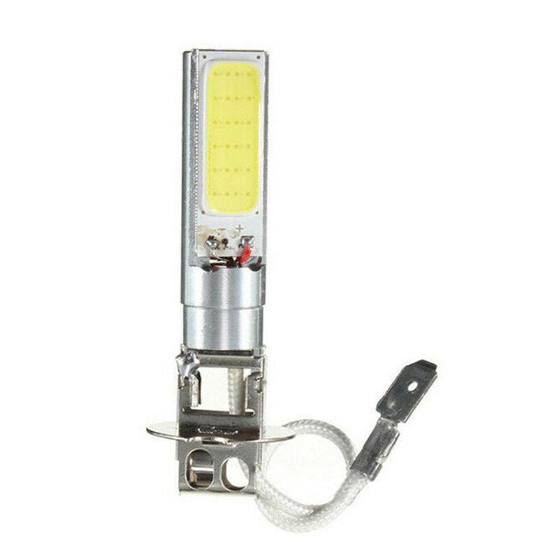 2Pcs H3 COB LED Bright Xenon White 6000K Car Auto Fog Light Lamp Bulb 12V.l8