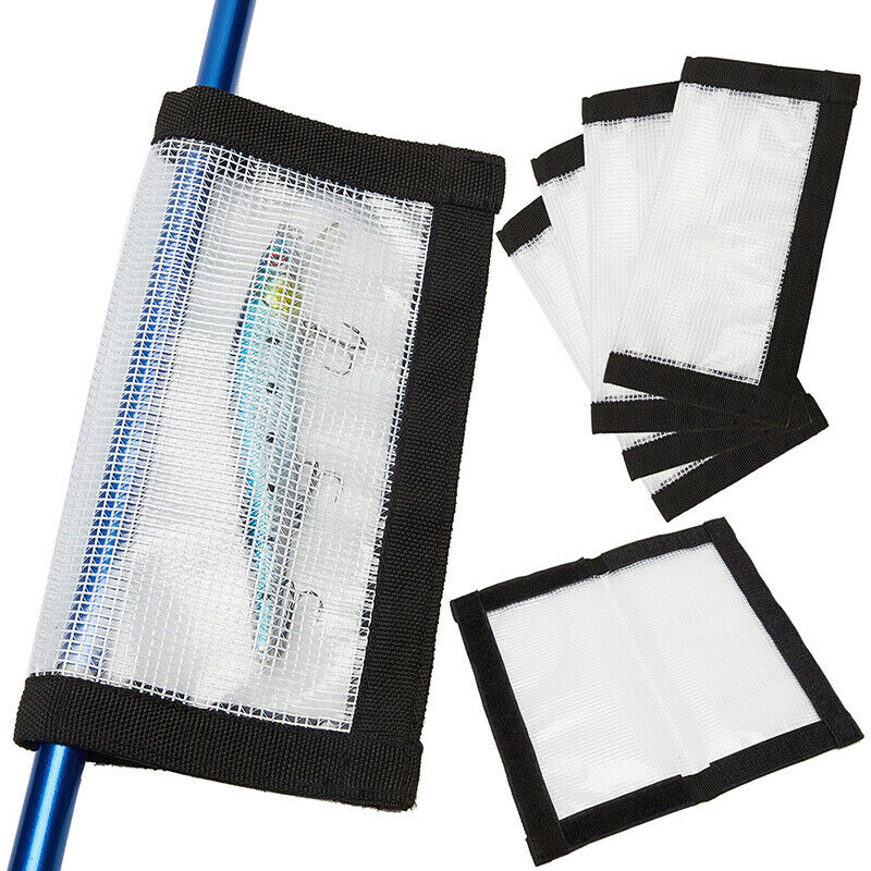 Transparent PVC Lure Fishing Hook Protective Wraps Cover Fishing Lures BagFCA