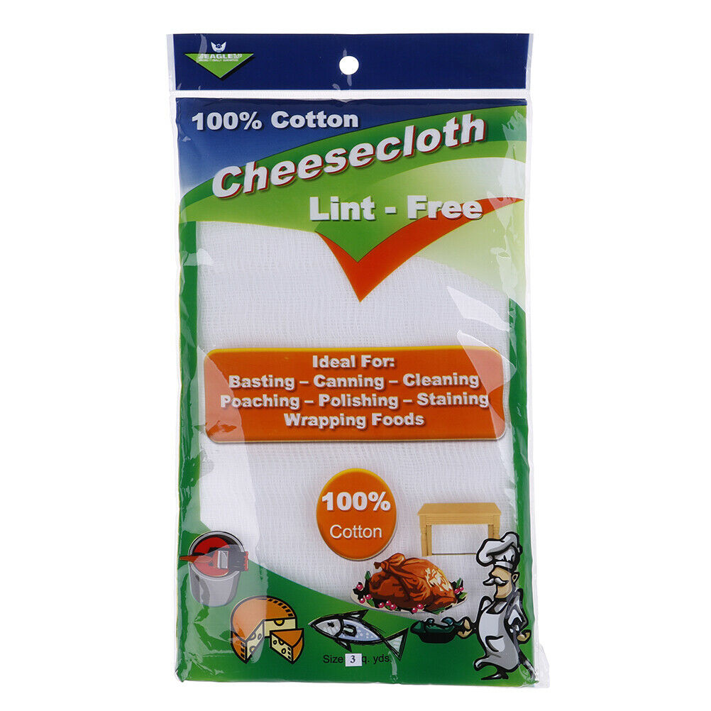3 Yards Gauze Cheesecloth Absorbent Fabric Cotton Cheese Cloth Baking T uuJ Lt