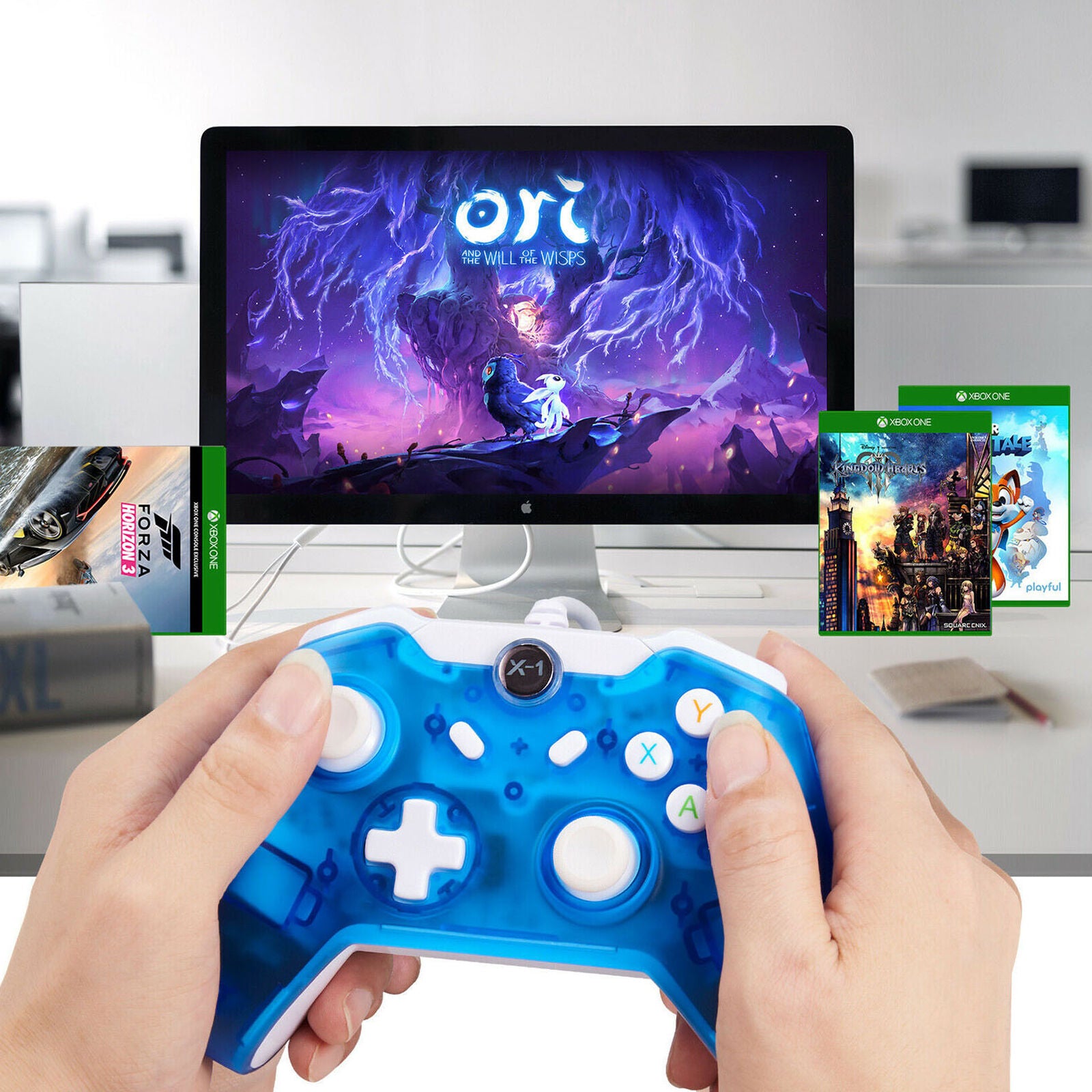 Long USB Wired Controller Gamepad For Microsoft Xbox One / One S / One X / PC