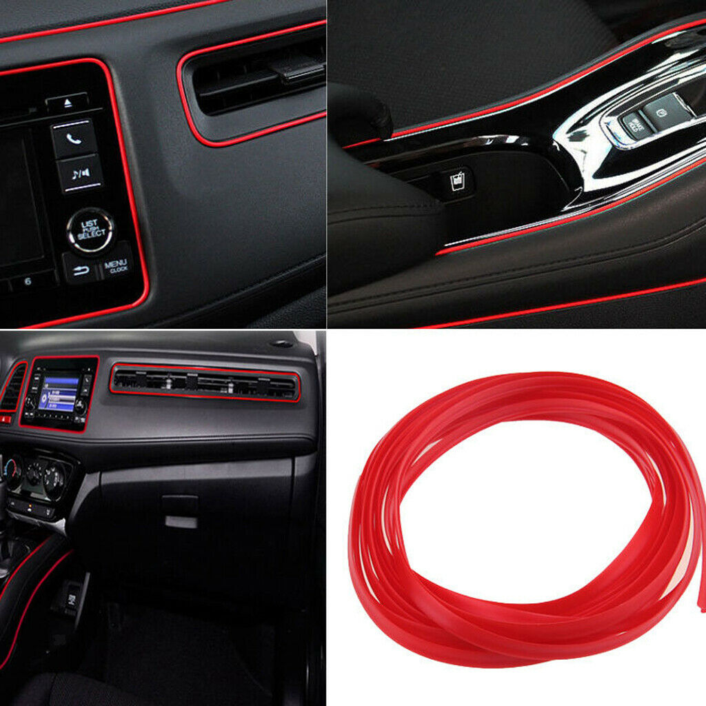 5M Car Central Control Decor Dashboard Moulding Styling Strip Decals Line