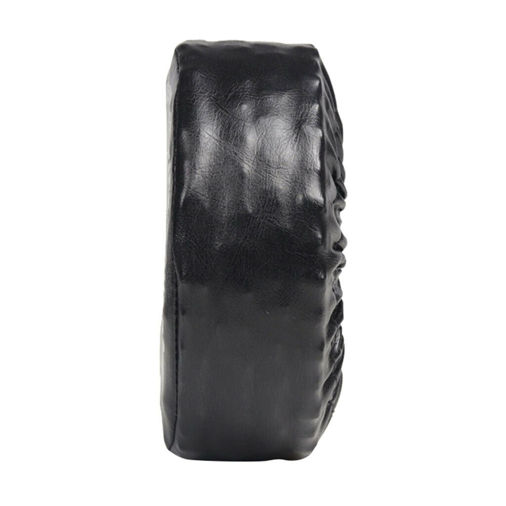 Black Spare Tyre Cover Leather Spare Tires Cover for 1/10 Scale RC Crawler