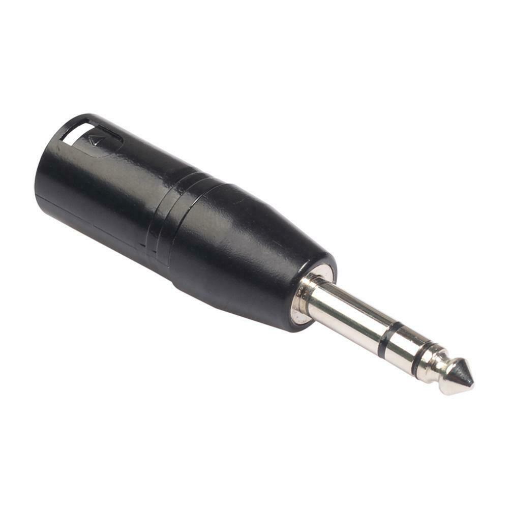 Male 3-Pin XLR to Male 1/4 inch 6.35mm Stereo Jack Connector Audio Adapter @