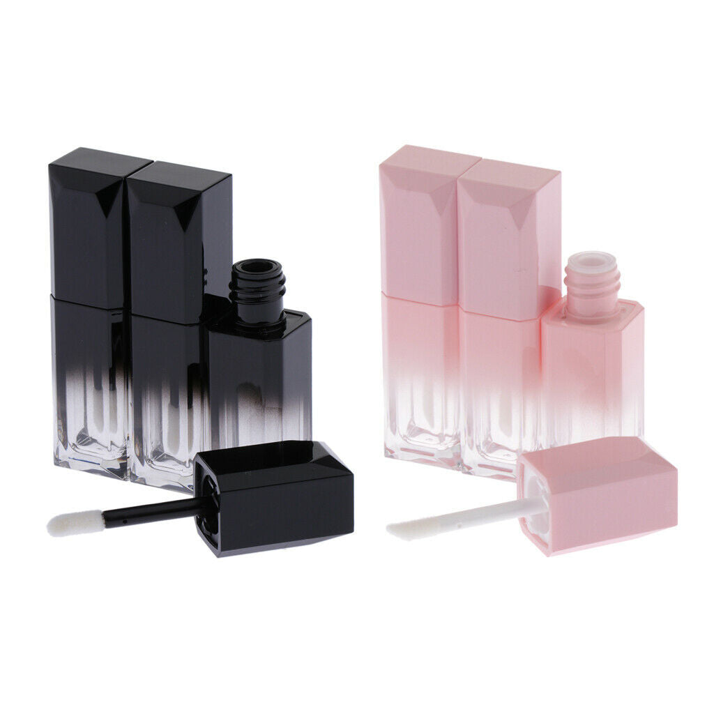 6x 5ml Lip Gloss Tube Tube Beauty Clear Refillable Lip Balm Bottles for