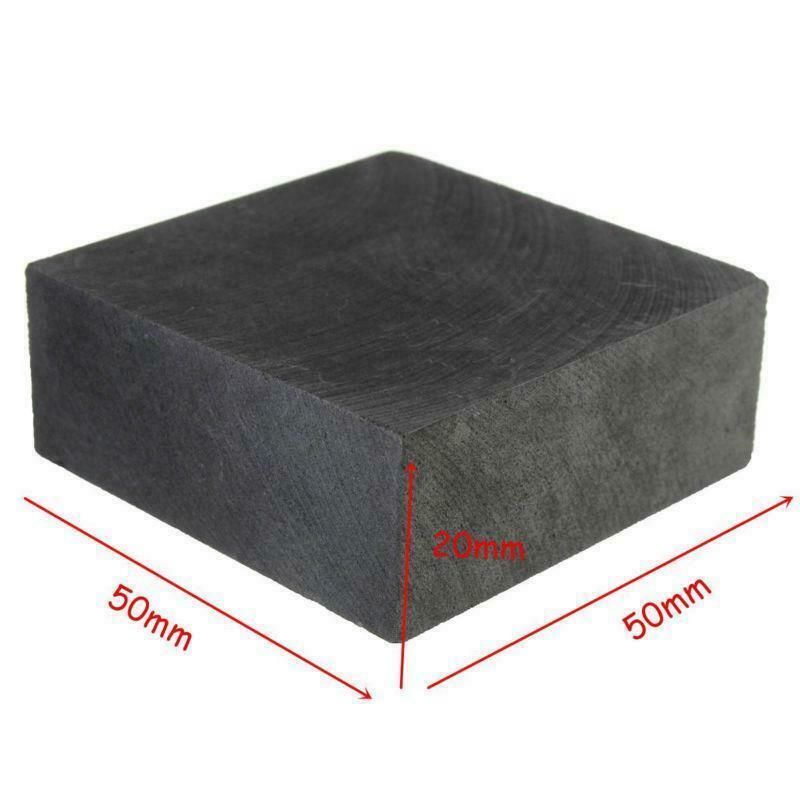 High Purity 99.9% Graphite Ingot Block 50mm x 50mm x 20mm for Smooth Surface