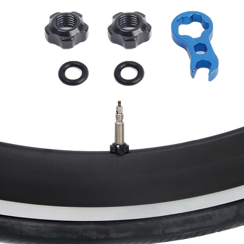 Road Mountain Bike Bicycle Gas Air Nozzle Tire Presta Valve Core Nut ScY1
