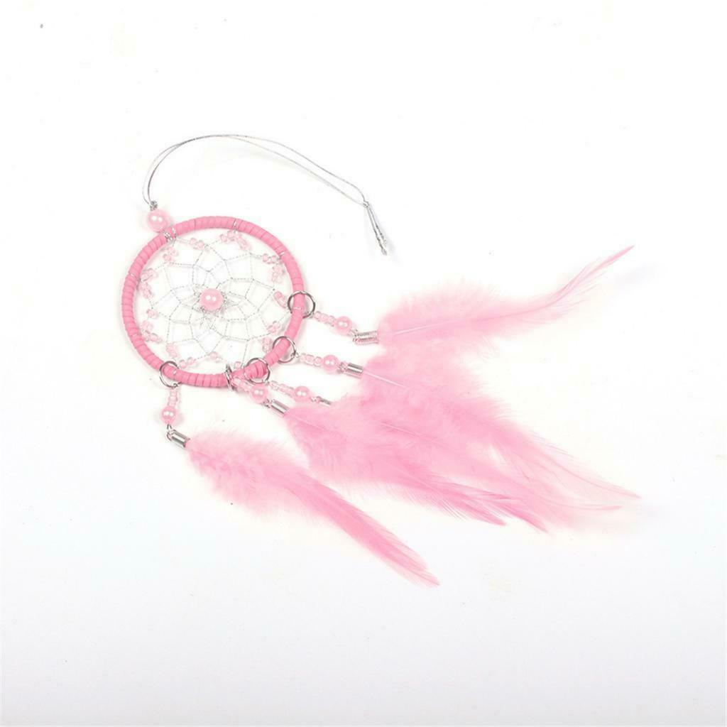 Pink Handmade Traditional Dreamcatcher Good dreams