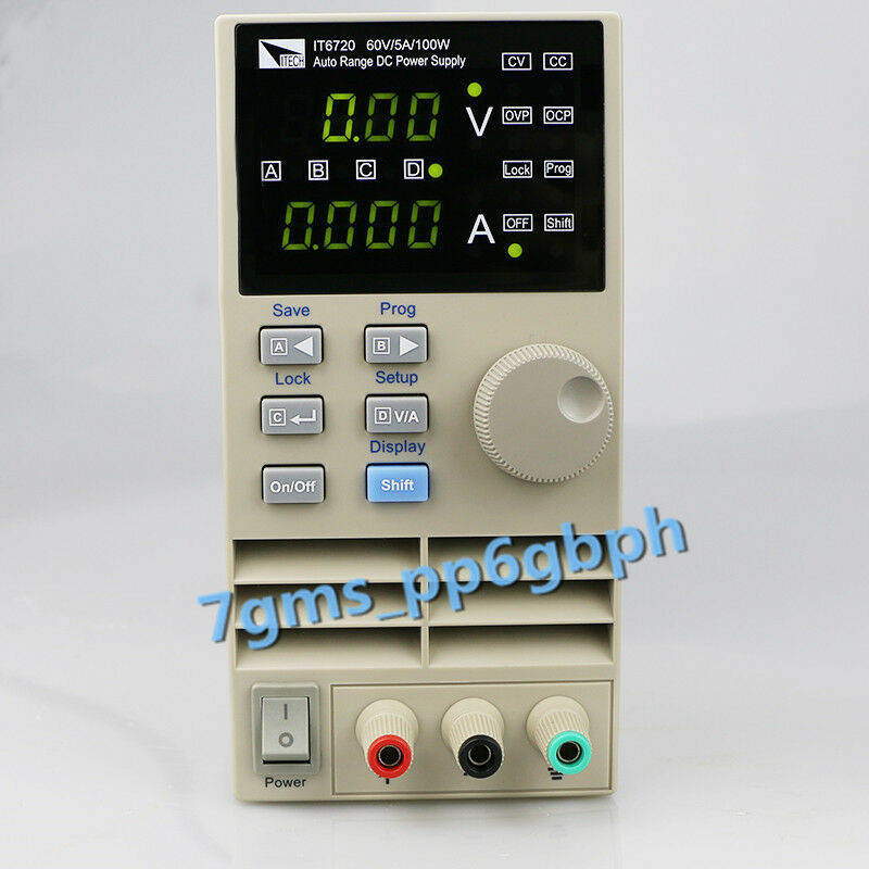 1PC ITECH IT6720 Programmable DC Power Supply 60V/5A/100W