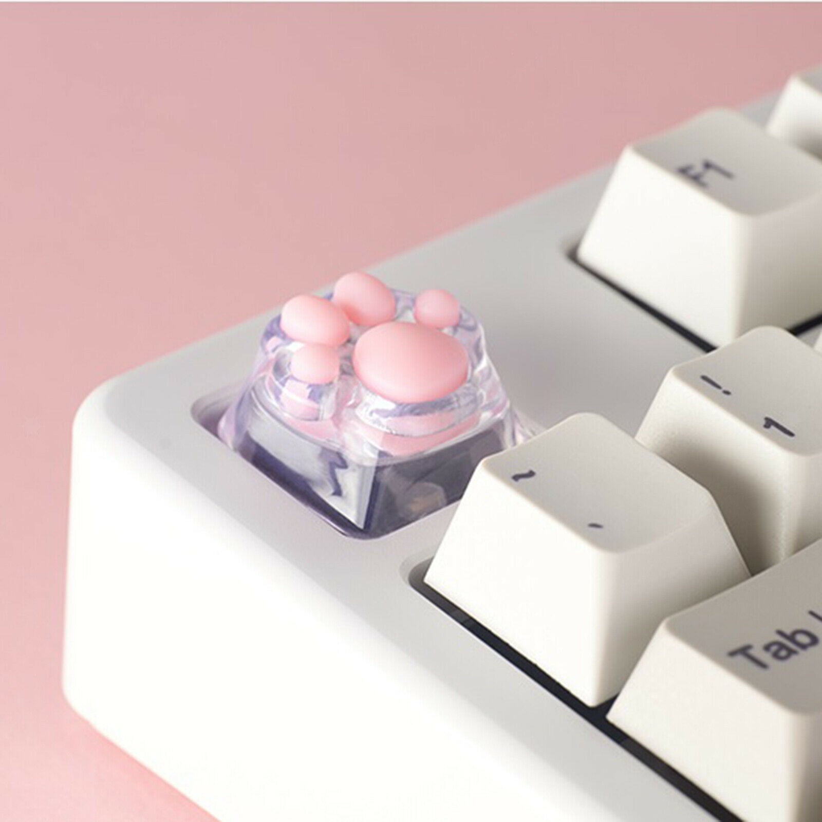 Transparent Cat Paws Pad Mechanical Keyboard KeyCaps for Game Players Gifts