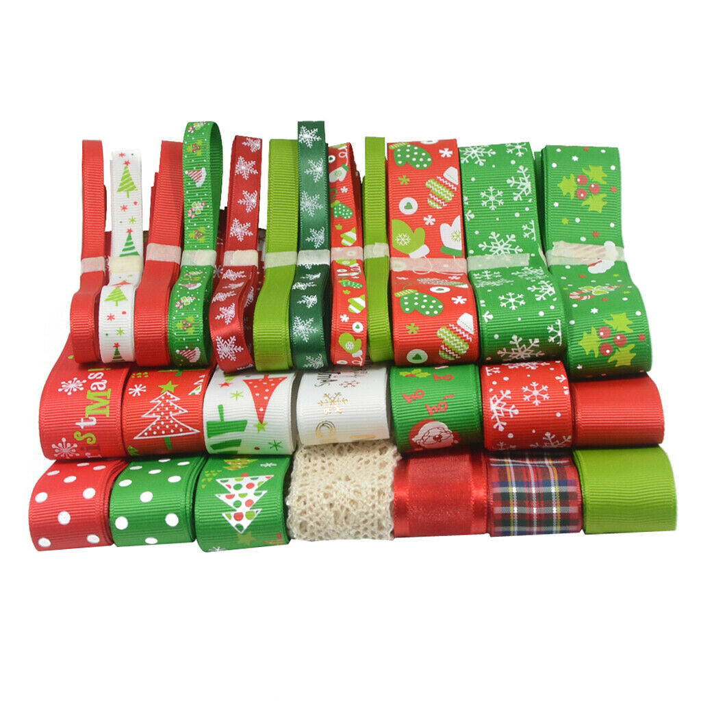 26x Multicolor Ribbons Party Gifts Wrapping Satin Ribbons 25mm/1 yards