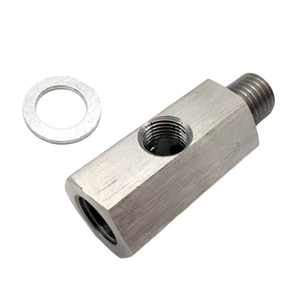 1/8" Oil Pressure Sensor Tee to NPT Adapter Turbo Supply Feed Line Gauge
