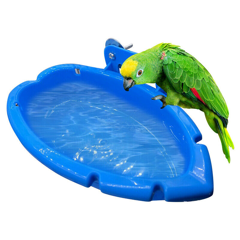 Bird Baths Tub Bowl Basin Parrot Cage Hanging Bathing Box Bird Birdbath TubFCA