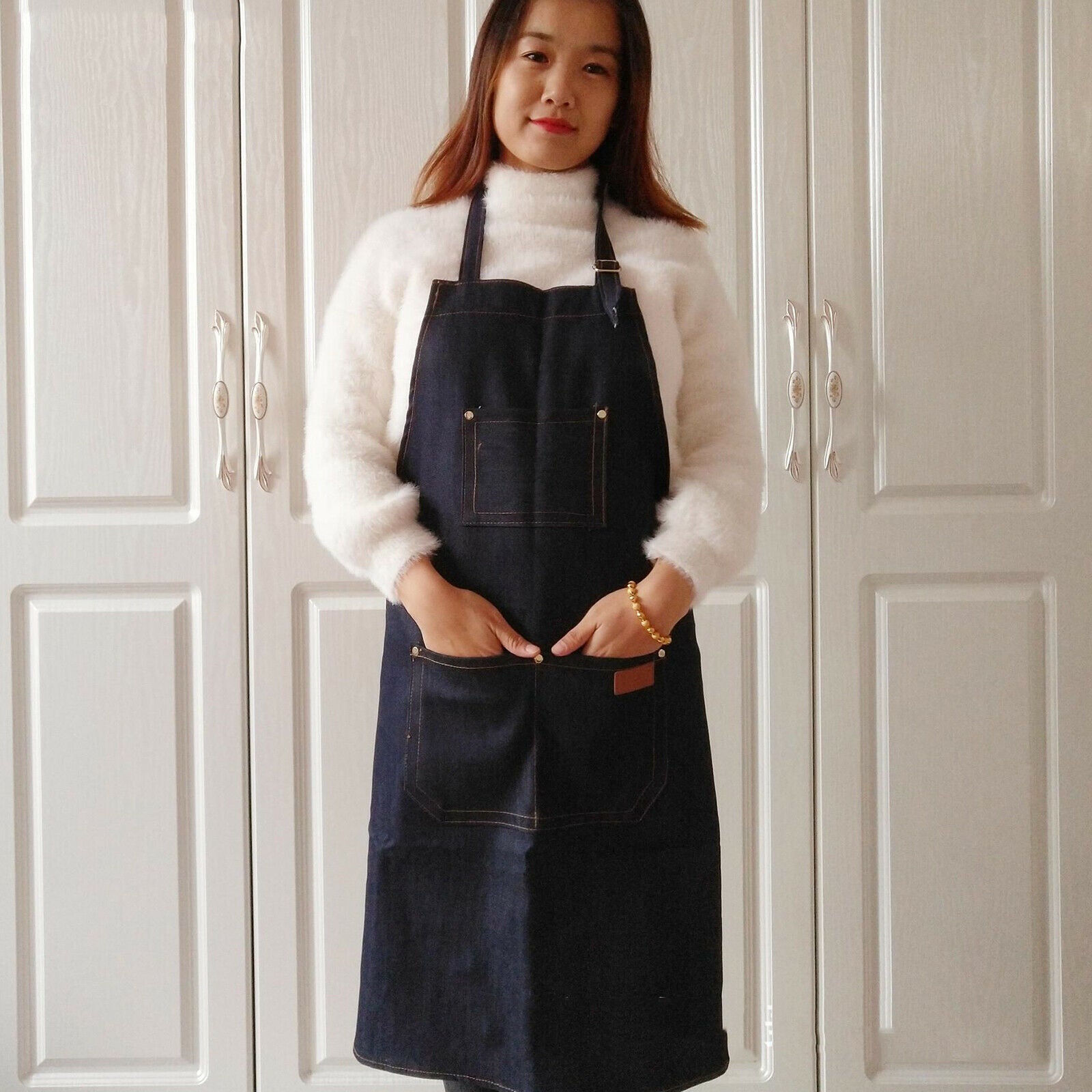 Pro Hairdressing Barber Apron Cape Cover Hairdresser Artist Chef Gown Beauty