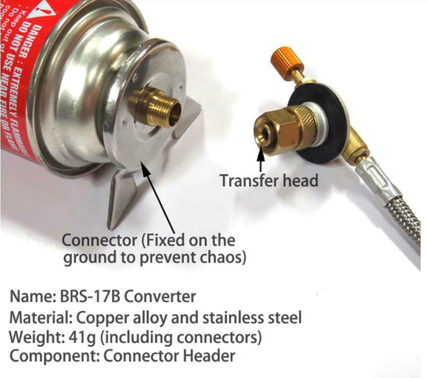 Outdoor Gas Camping Stove Flat Gas Tank Conversion Connector Adapter Switch Tool