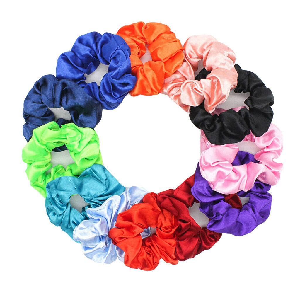 Pack of 10 Women   Hair Scrunchies Elastic Bobble Scrunchy Hair Ties Rope