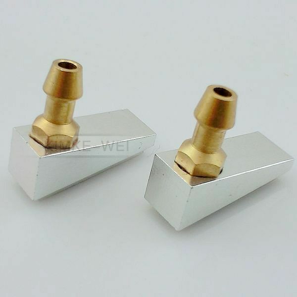 2 x Aluminium single Inlet Water Pickup Flush Type for RC Boat Cooling 8 x 20mm