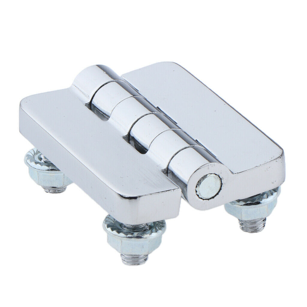 Door hinge made of chromed stainless steel with screw bolts for die