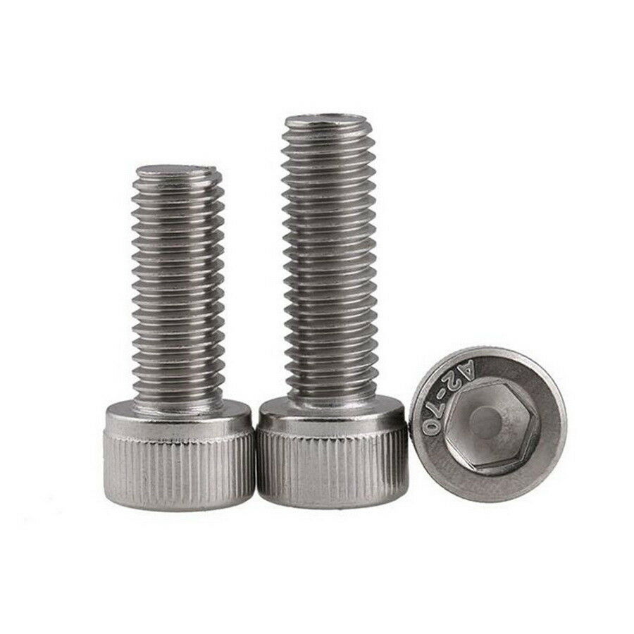 5Pcs 3/8-16 UNC Allen Bolt Socket Cap Screw Hex Head Kit A2 Stainless L3/4~1-3/4
