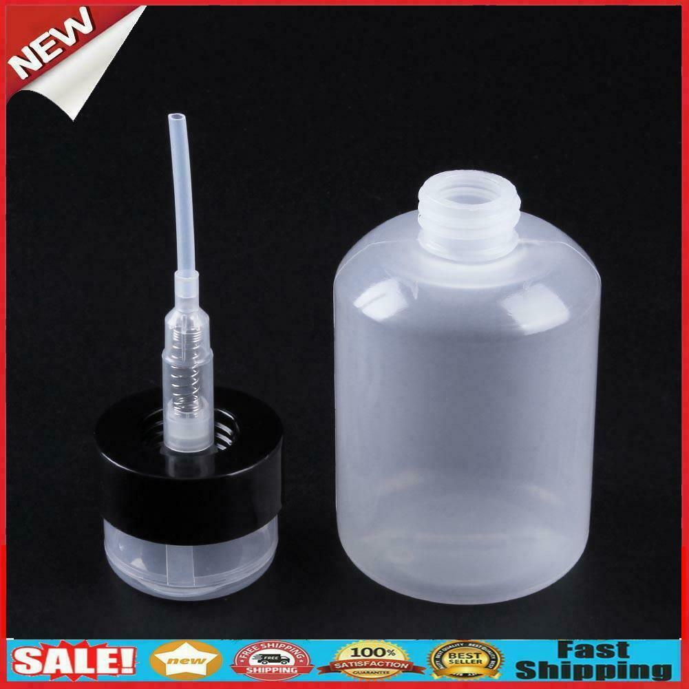 220ml High-Capacity Empty Pump Refillable Nail Polish Remover Bottles Tools @