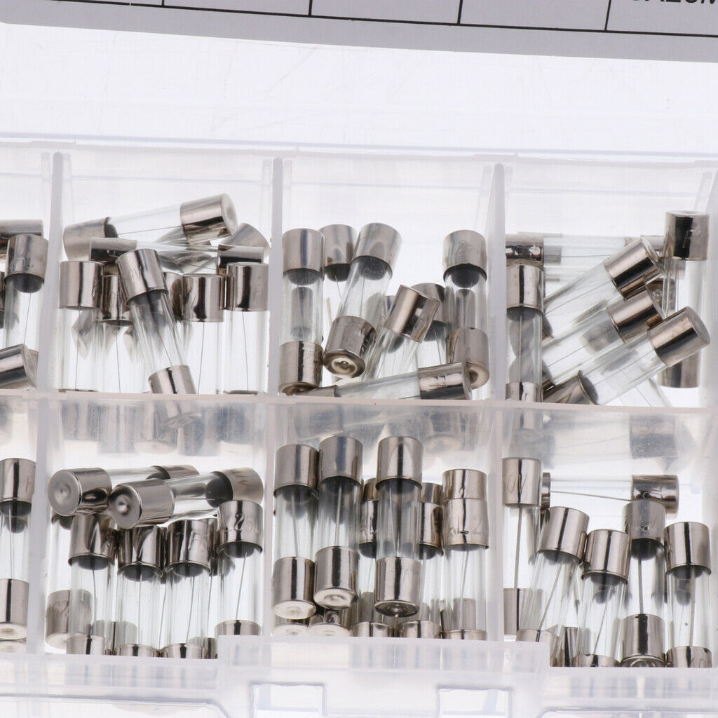 10x AGC Glass Blow Fuse Holder Inline screw type 100Pcs Glass Tube Fuses Kit