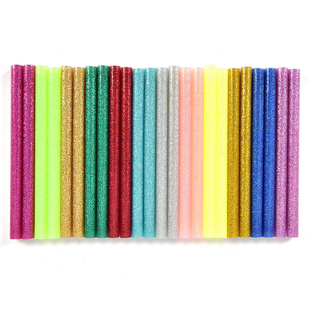 10* Glitter Hot Melt Glue Sticks For Electric Heating ToolDIY Art Craft100.l8