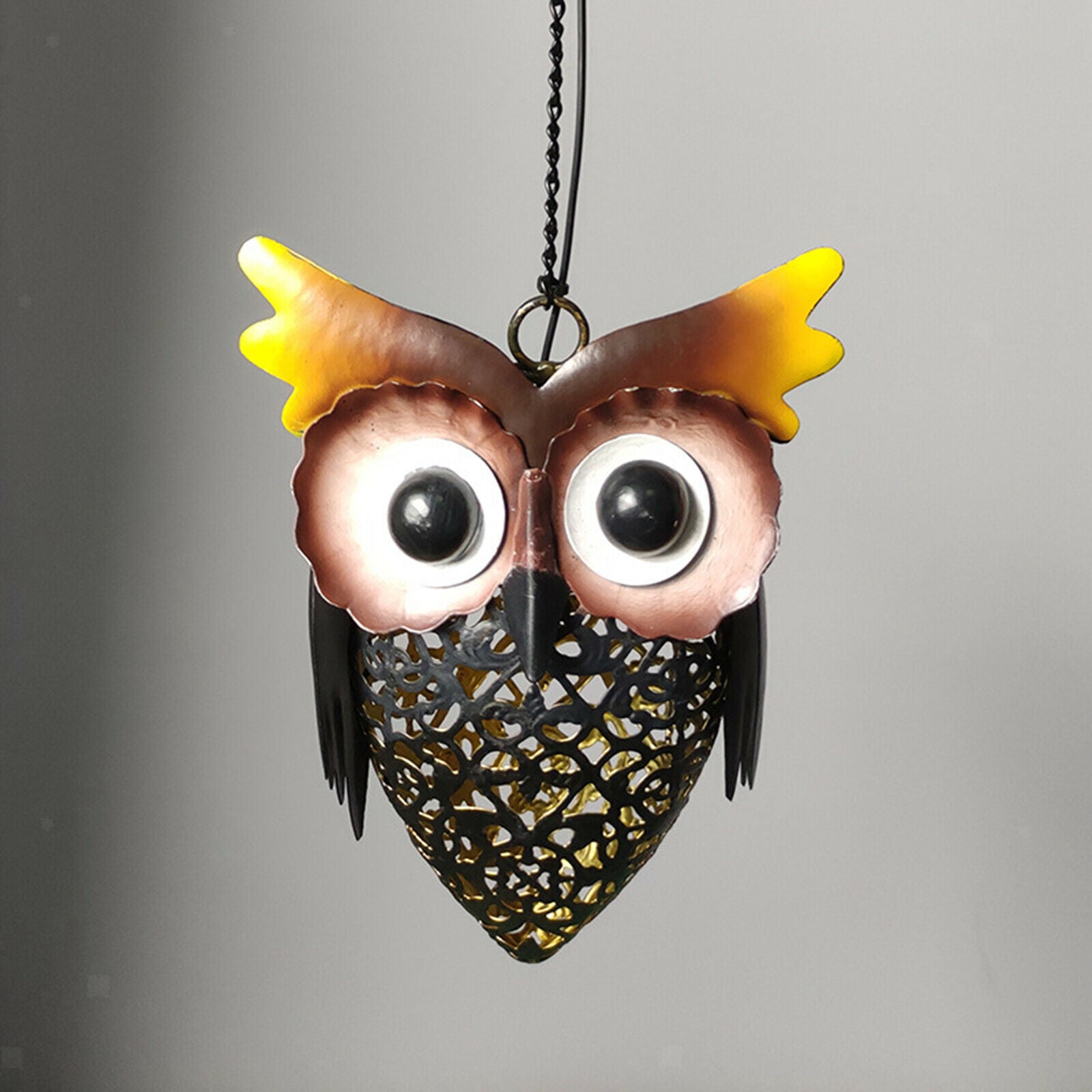 Owl Solar Powered Hanging Garden Outdoor Lights Yard Lawn Lighting Decor