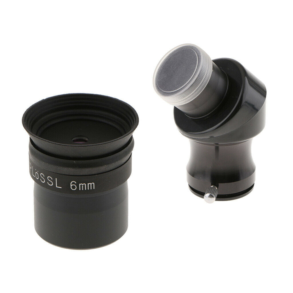1.25 Inch 45-degree Correct Image Prism Telescope Diagonal Mirror & 6mm Plossl
