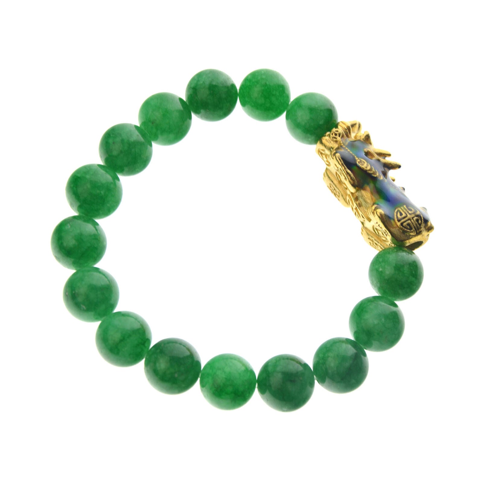 2020 Feng Shui Black Obsidian Alloy Wealth Golden Pixiu Bracelet Lucky Jewelry