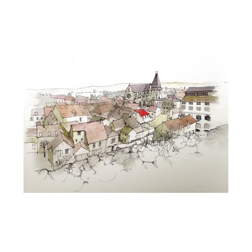 Small Town Art Poster Wall Hanging Decoration Canvas Prints