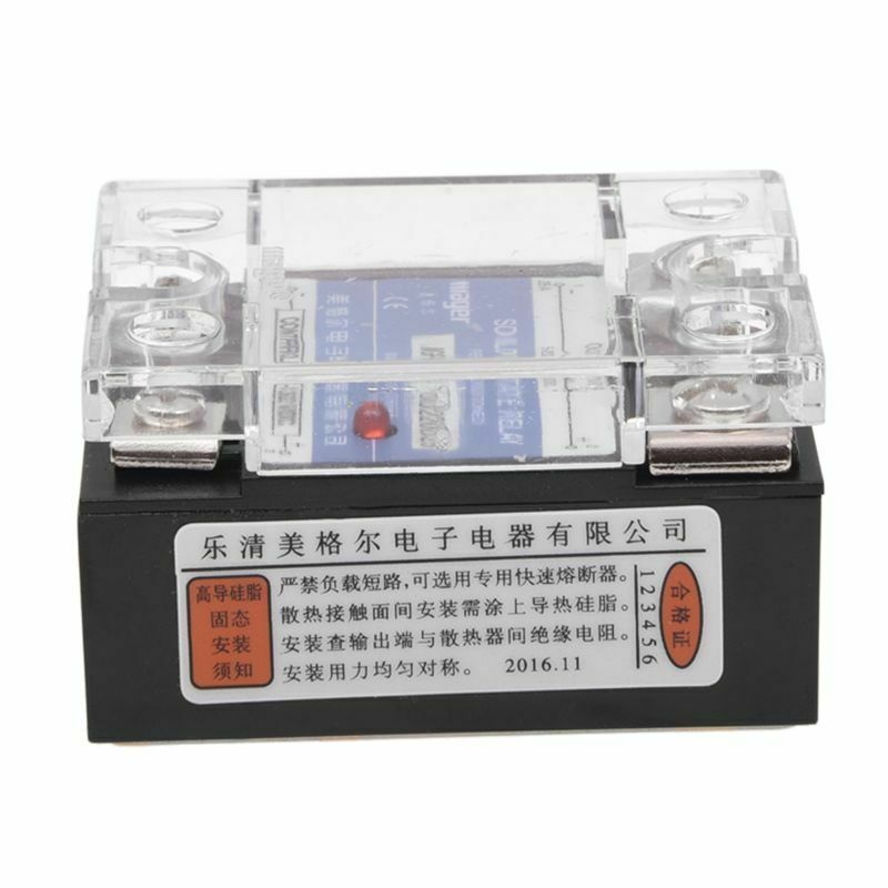 DC to DC Single Phase Solid State Relay SSR 25A 3-32V 5-220V w Transparent CoB9