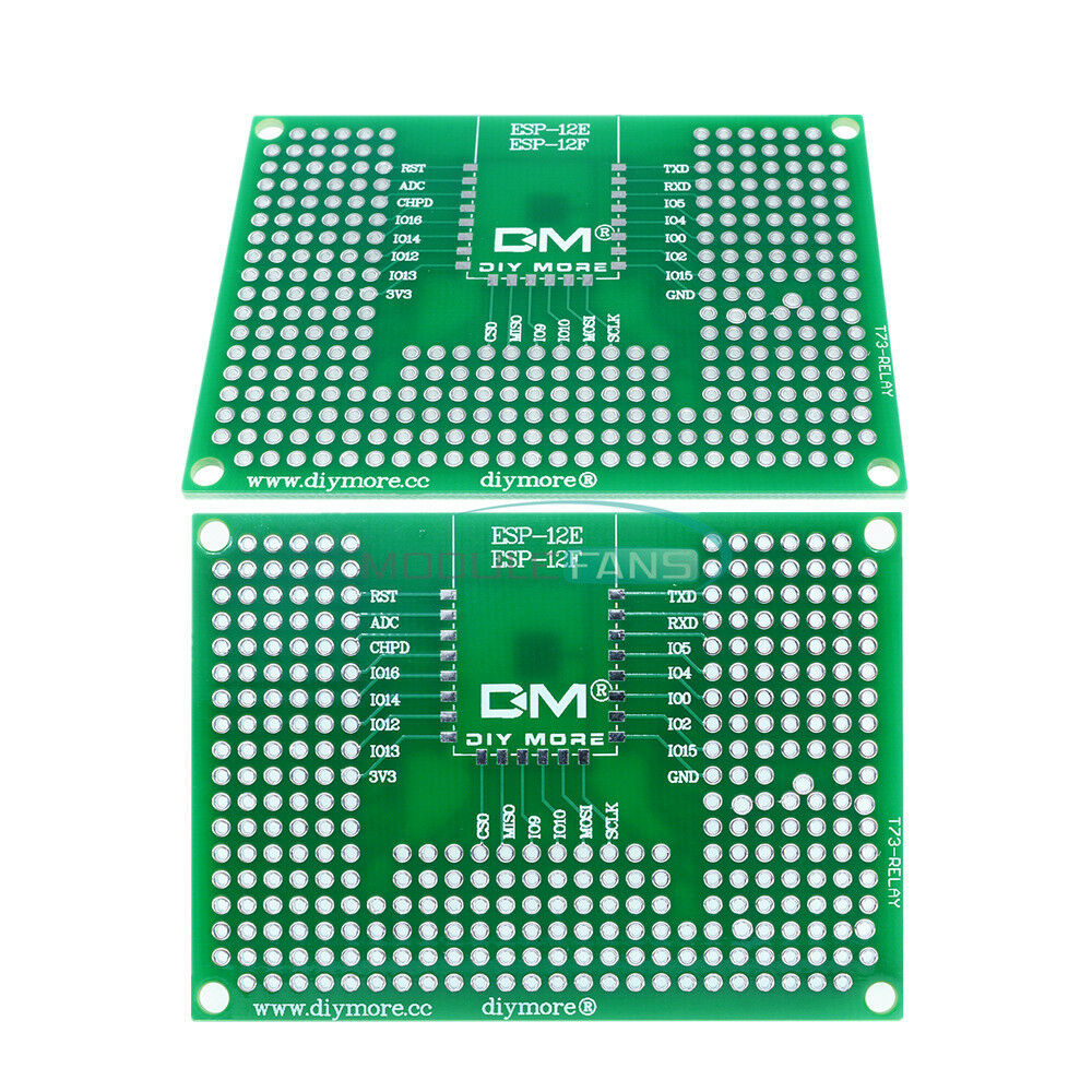 5X7CM 50X70mm Double Prototype PCB for ESP-32/ESP-32S ESP-12E/ESP-12F Wifi Relay