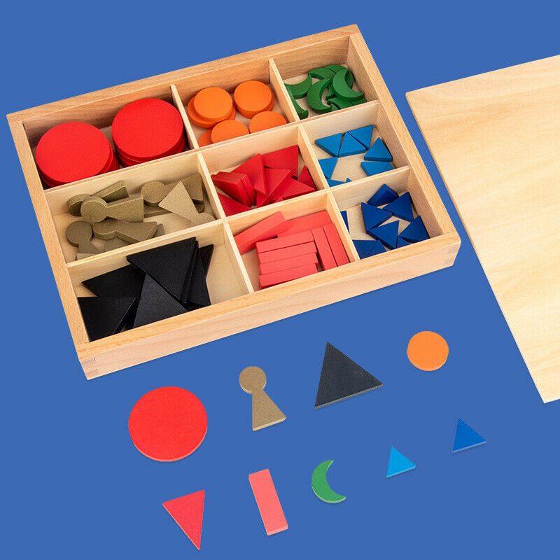 Montessori Basic Wooden Wooden Grammar Symbols Box Early Learning Teaching Toys
