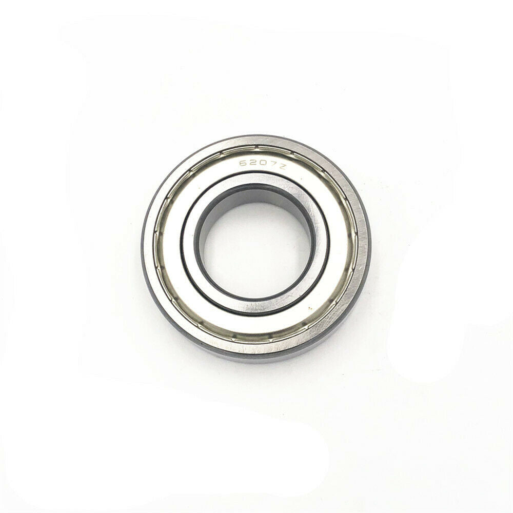 2pcs 35 x 72 x17mm 6207ZZ Shielded Deep Groove Ball Thin-Section Radial Bearing