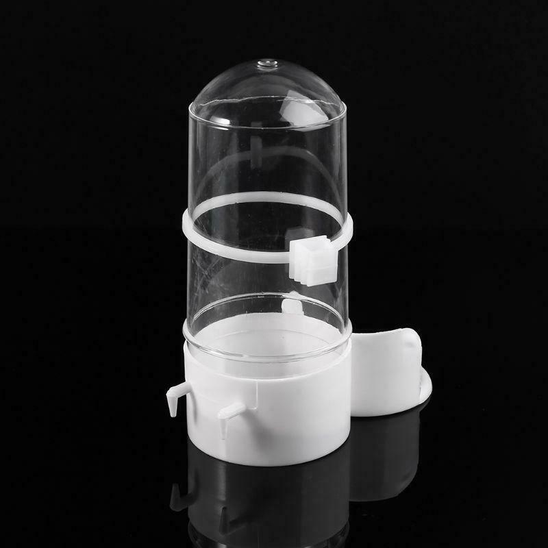 Bird Feeder Automatic Food Water Feeding Parrot Hamster Pet Clip Cage Dispenser