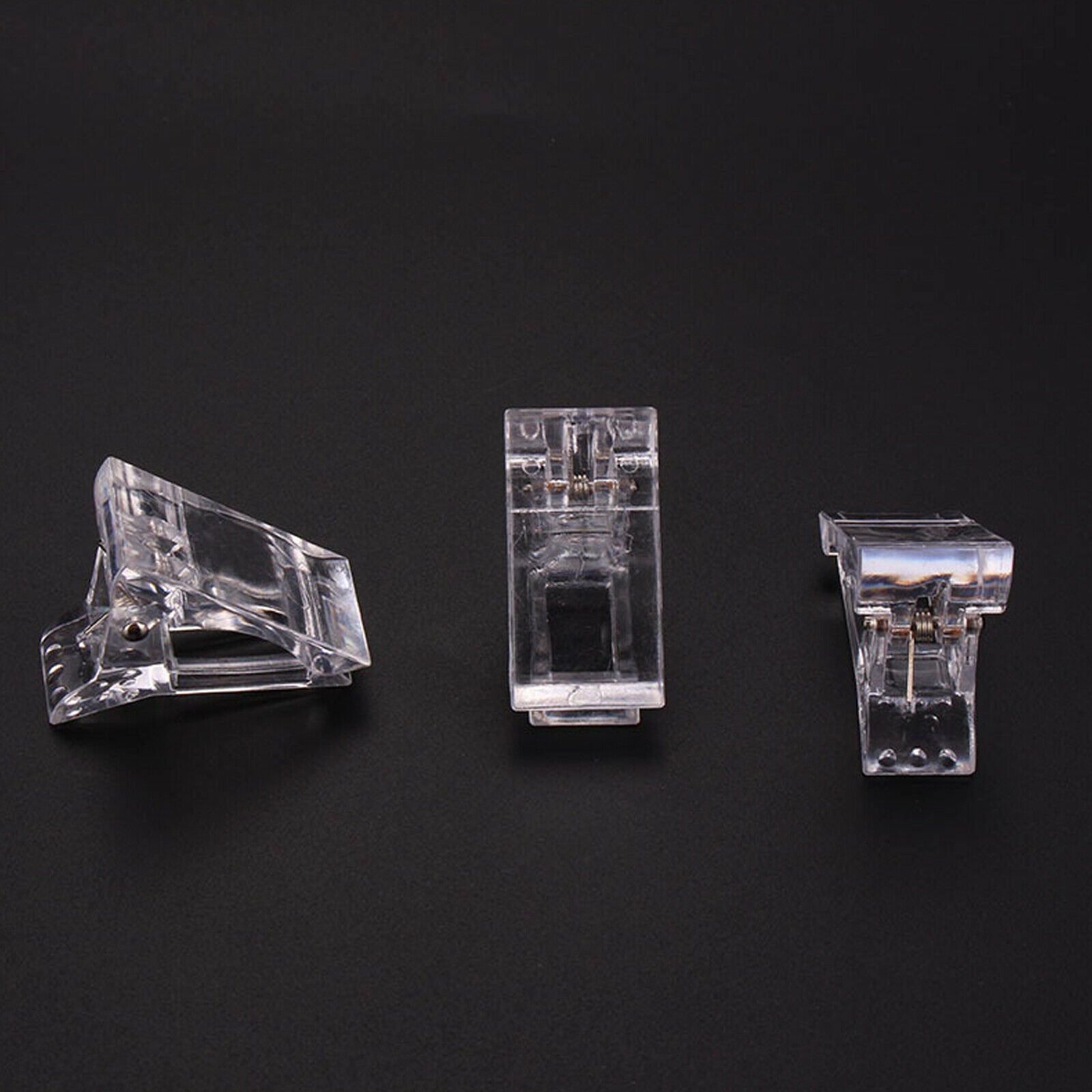 12 Pcs Nail Tips Clip Polygel Quick Building Extension UV LED Manicure Tool Art