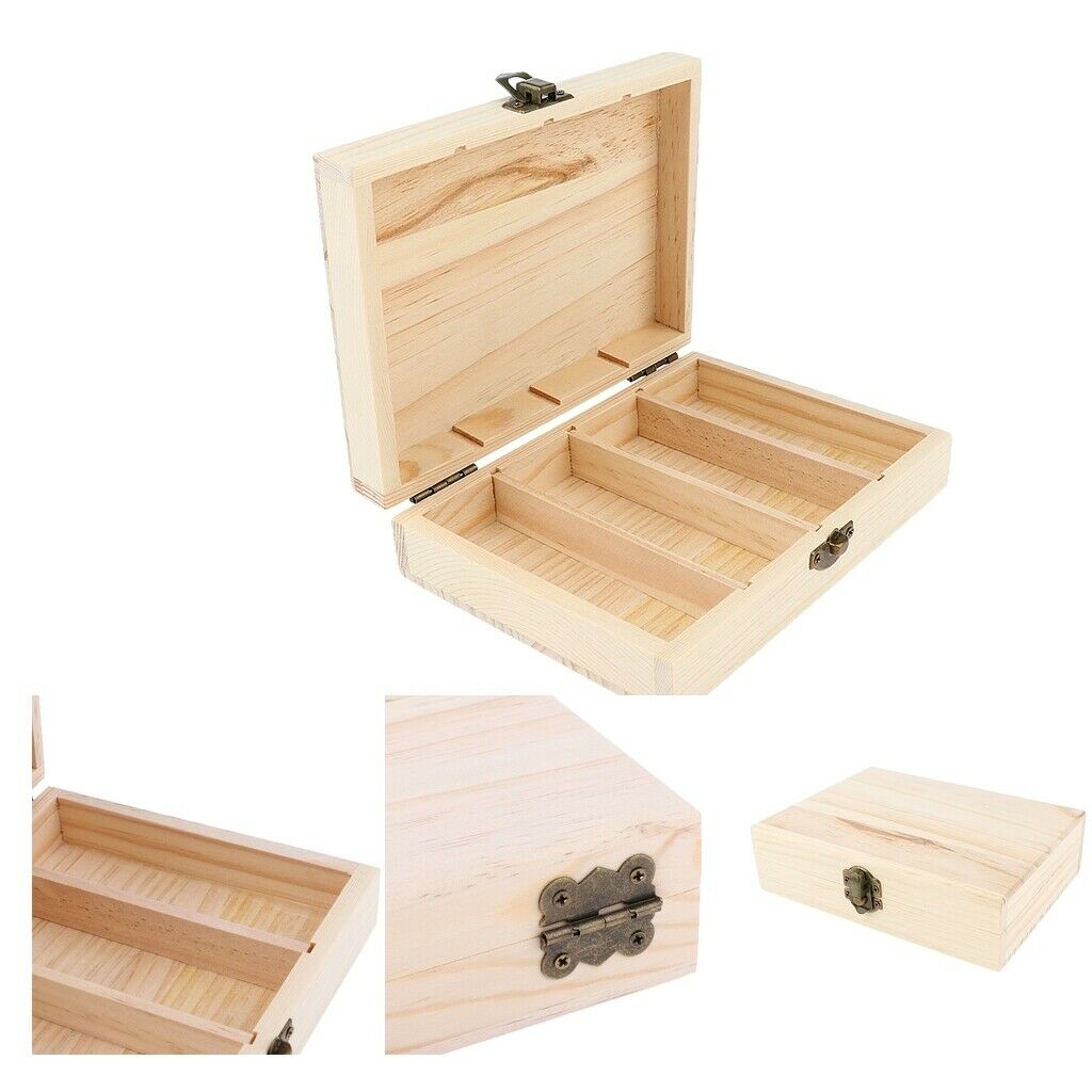 4 Slots Essential Oil Wooden Box Storage Case Large Organizer for 30ML Oil Best