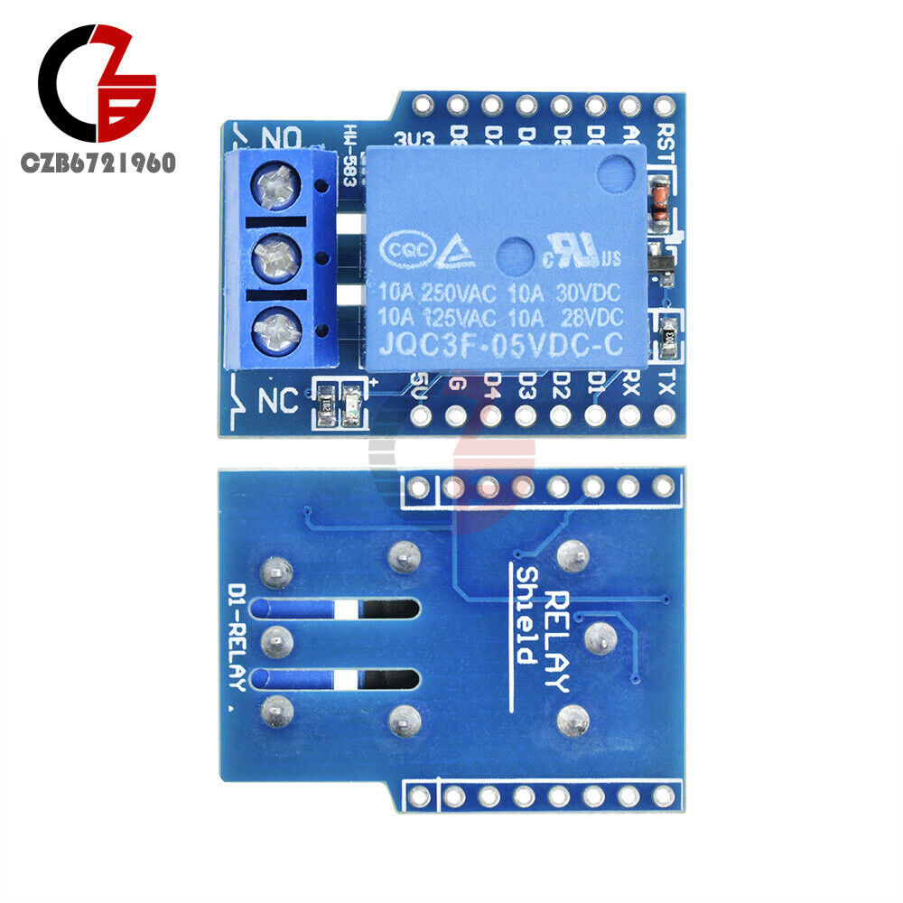 WeMos D1 Mini 5V 1CH Relay Module Shield For Arduino ESP8266 Development Board