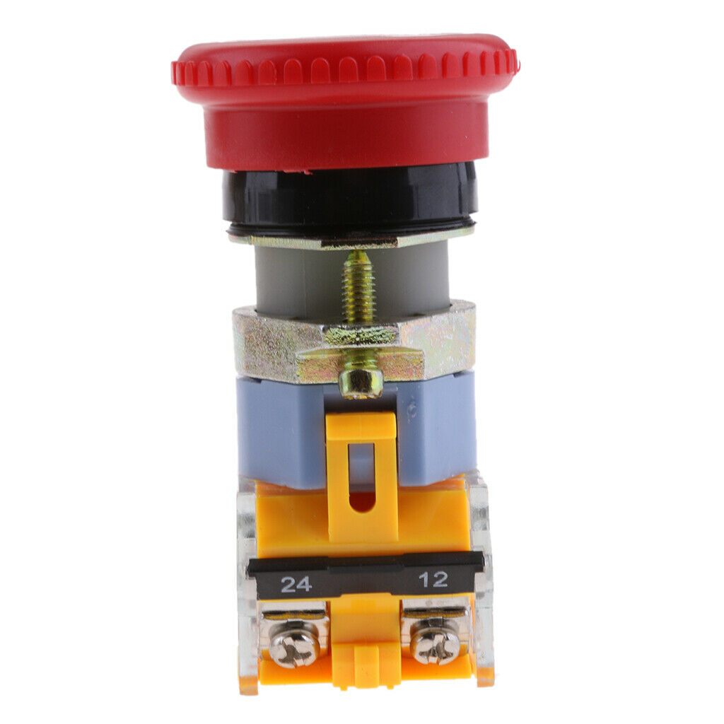 LA39-11ZS Mushroom NC/NO Emergency Stop Self Locking Push-button Switch Red