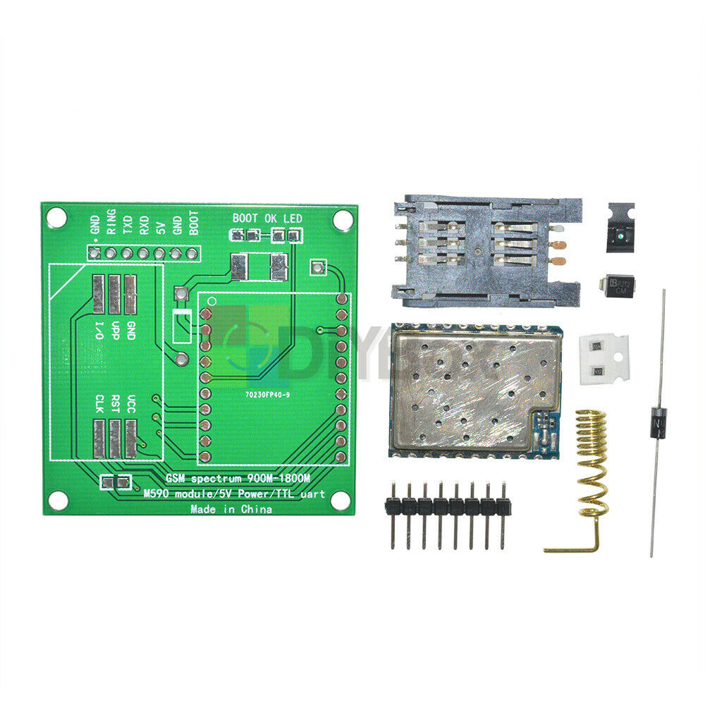 M590E GSM GPRS Module 900m-1800m Sms The Message DIY kit M590 Sms CPU MCU F/ TTL