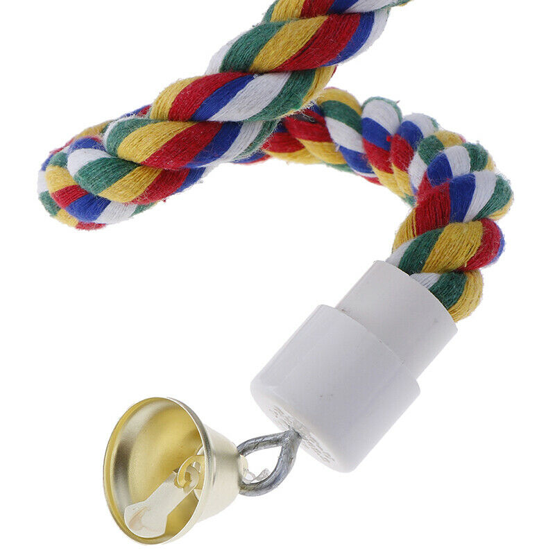 50cm/19.7in Bird Perch Spiral Cotton Rope Chewing Parrot Climbing Standin.l8