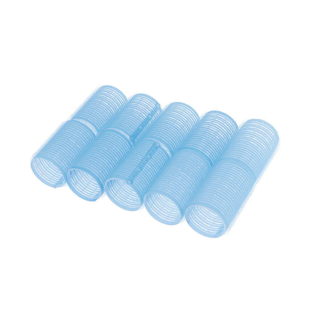 20x 28mm Pink + 40mm Blue Self Grip Hair Rollers Salon Curling Set for Women