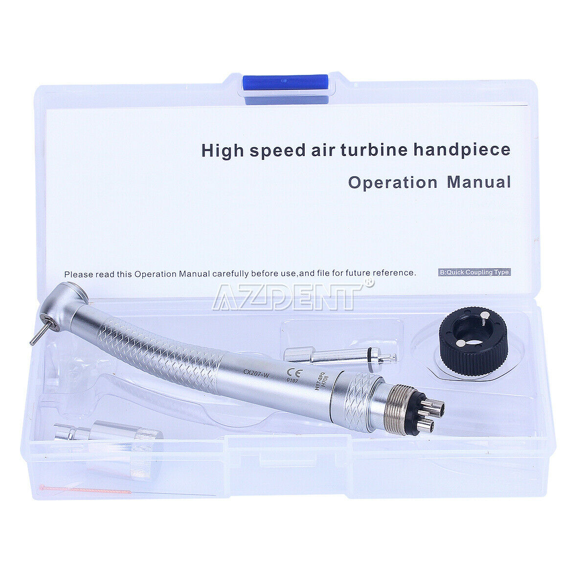 20X COXO Dental 4 Holes High Speed Handpiece Push 3 Water Spray & Quick Coupling