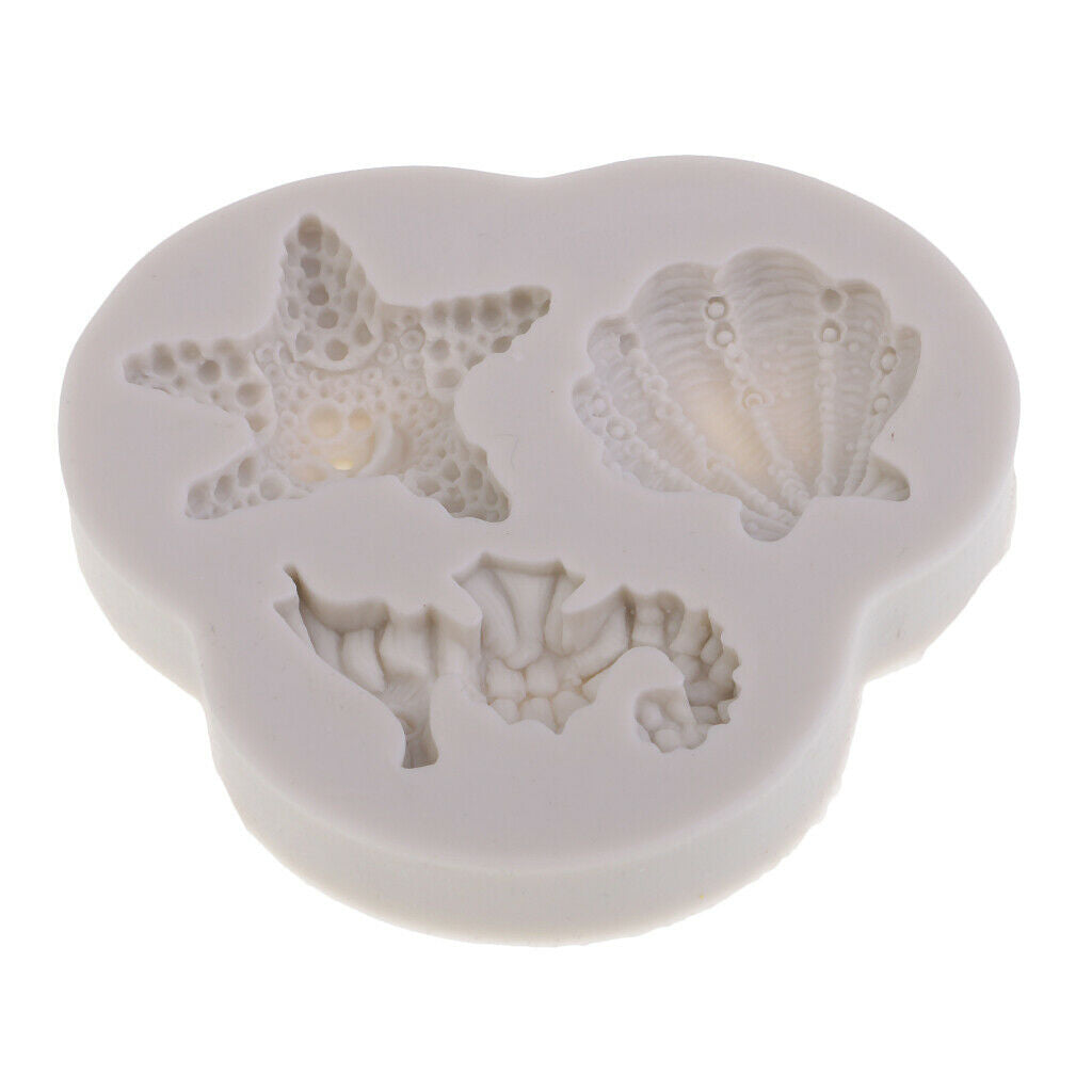 Sea Shell Mold Chocolate Silicone Mold Fondant Cake Decor Mold DIY